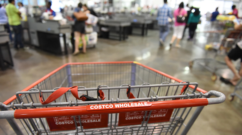 costco warehouse shopping cart