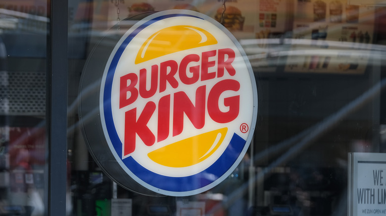 A Burger King sign