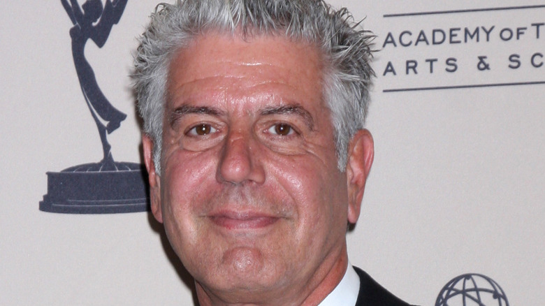 Closeup photo of Anthony Bourdain