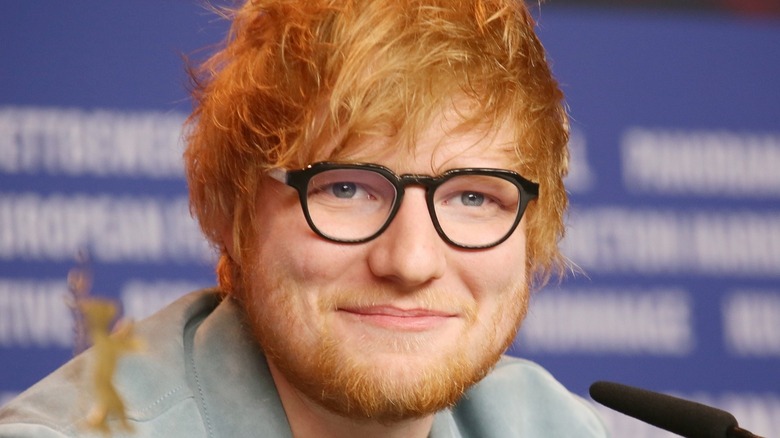 Ed Sheeran smiling