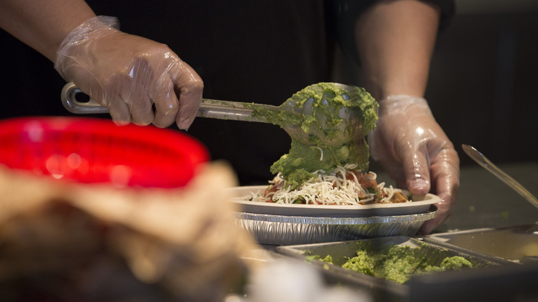 Burrito bowl at Chipotle