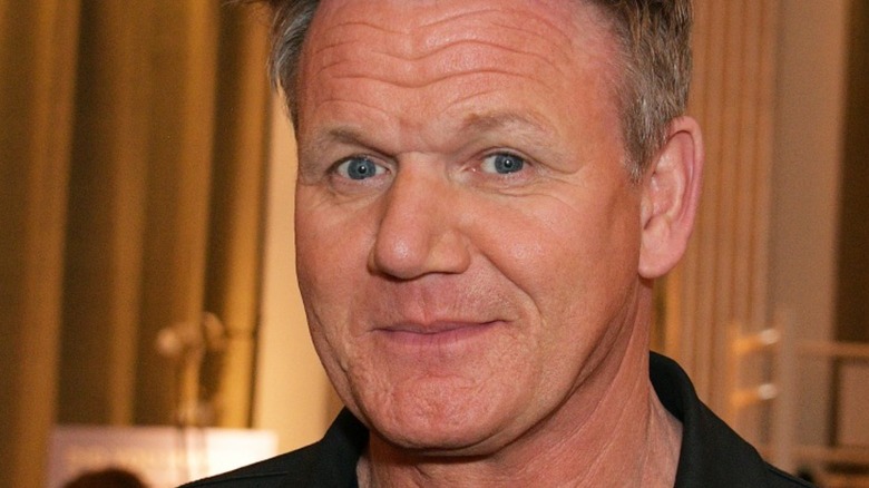 Gordon Ramsay smirking