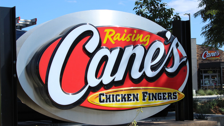 Raising Cane's sign