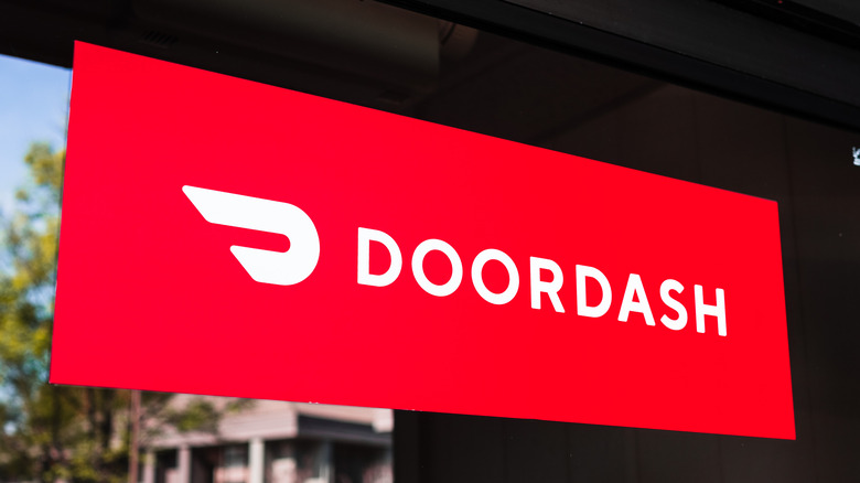 Sign at DoorDash headquarters