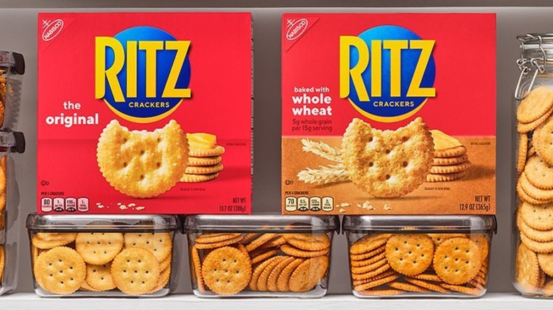 Display of Ritz Crackers 