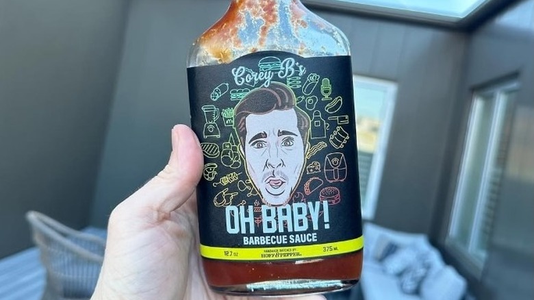 bottle of Oh Baby! barbecue sauce
