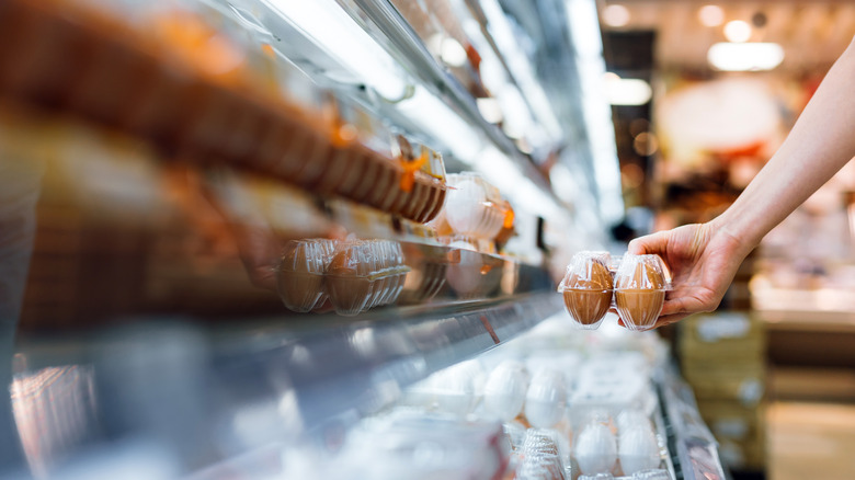 eggs at grocery store