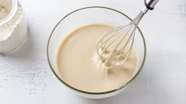 bowl of pancake batter