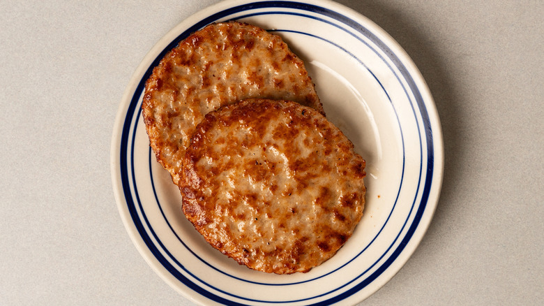 breakfast sausage on a plate