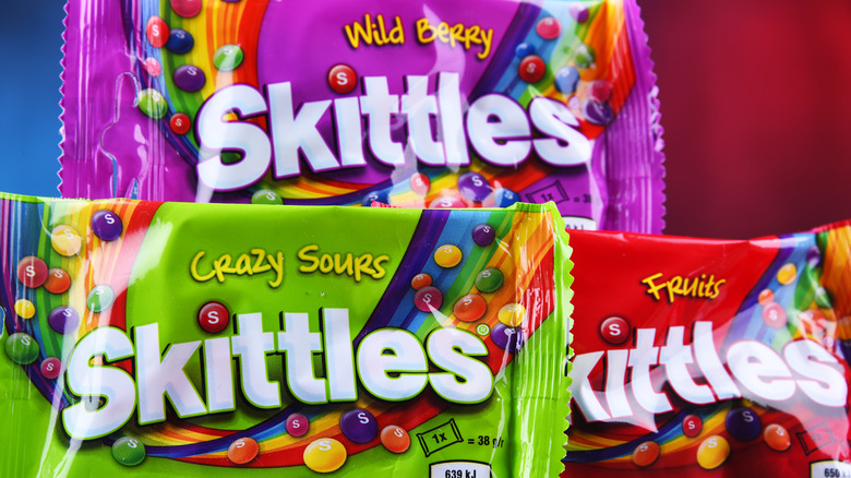 different flavors of skittles