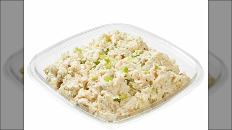 Package of Costco rotisserie chicken salad