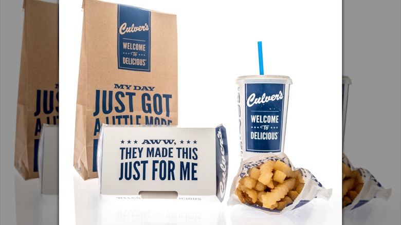 Culver's meal with drink and fries