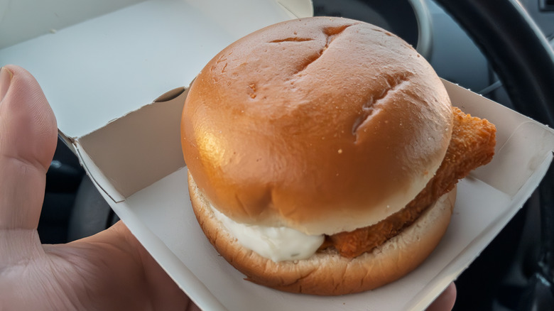 a Filet-O-Fish sandwich from McDonald's