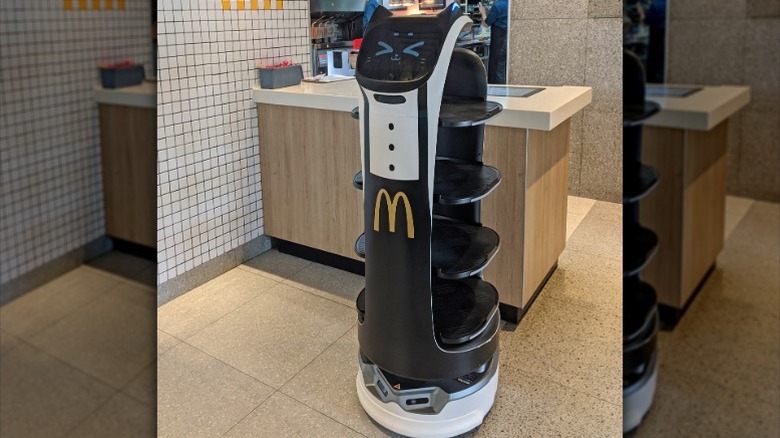 a McDonald's cat-themed robot