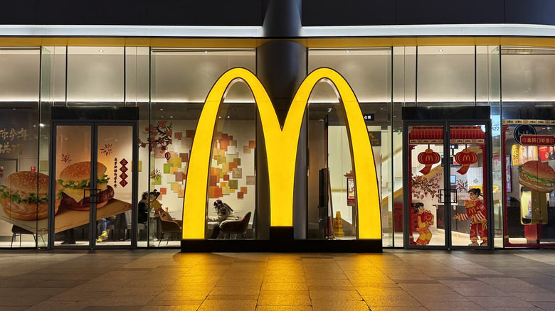 the golden arches of McDonald's