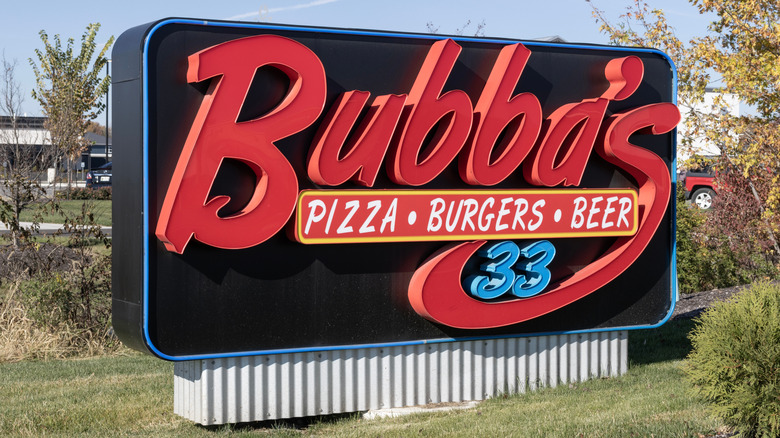 Bubba's 33 red sign