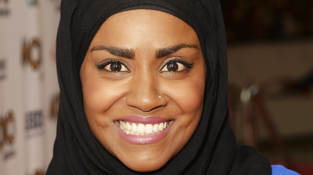 Nadiya Hussain in pink lipstick