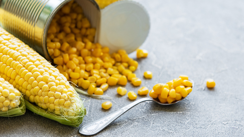 fresh and canned corn