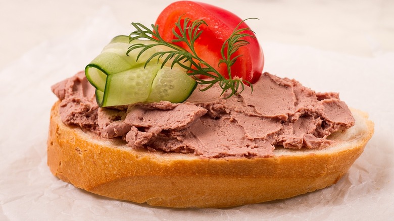 Pate on baguette