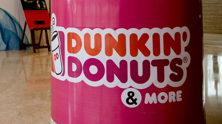 Poster advertising Dunkin Donuts & More in India