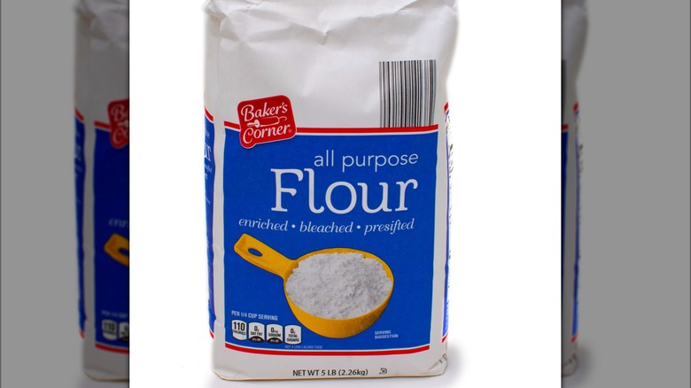 Bag of Baker's Corner flour sold at Aldi stores