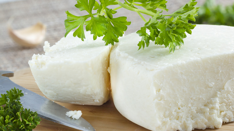 Cotija cheese with cilantro