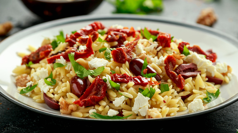 Mediterranean orzo salad