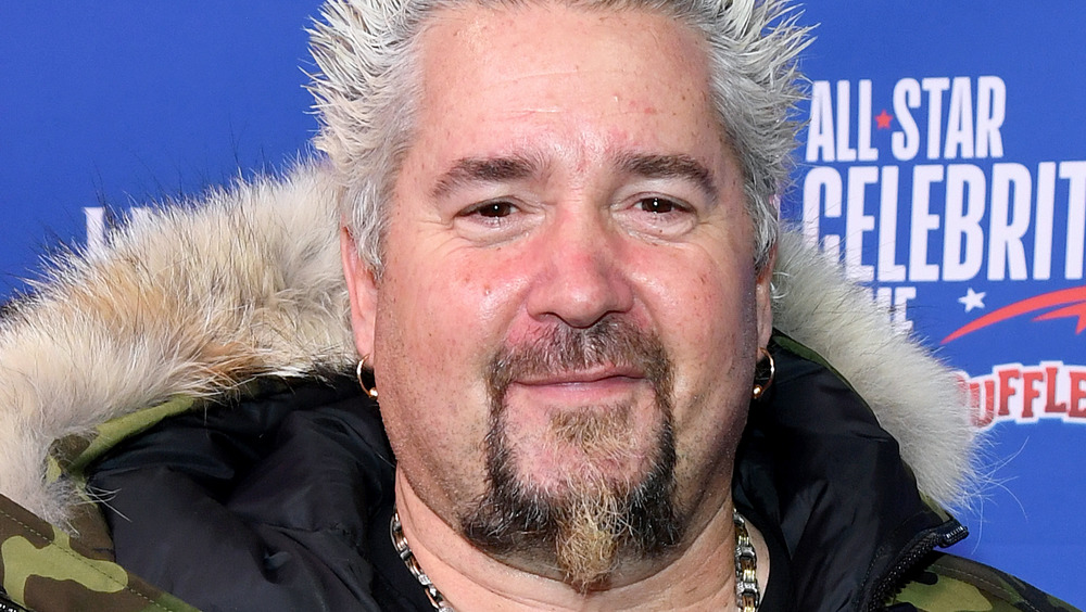 A close-up of celebrity chef Guy Fieri