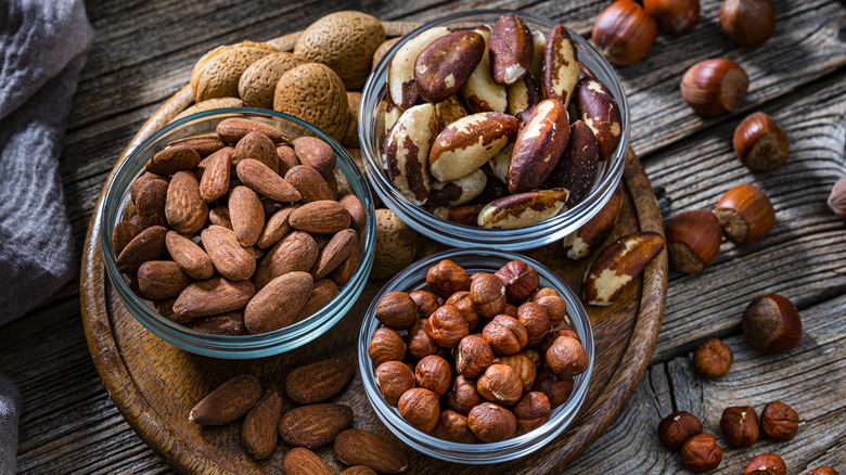 Bowls of nuts