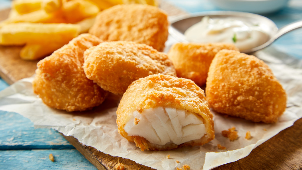 Fried cod fish