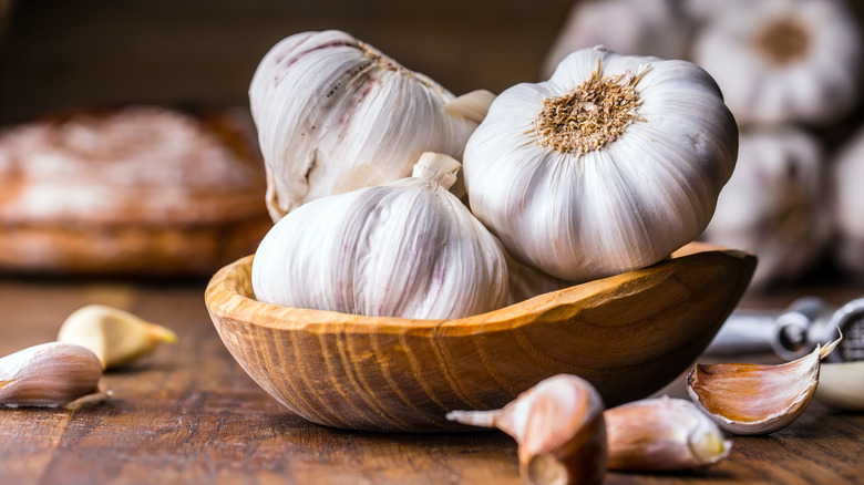 Bowl of garlic