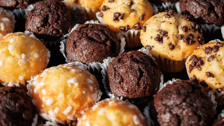 variety of muffins