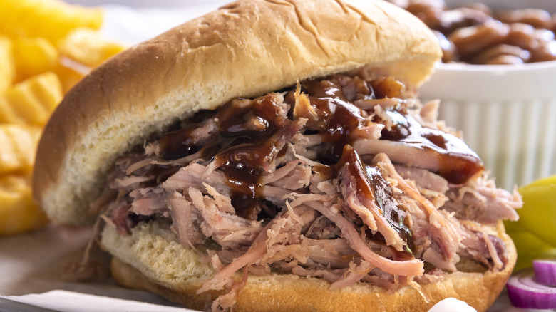 barbecue pork sandwich
