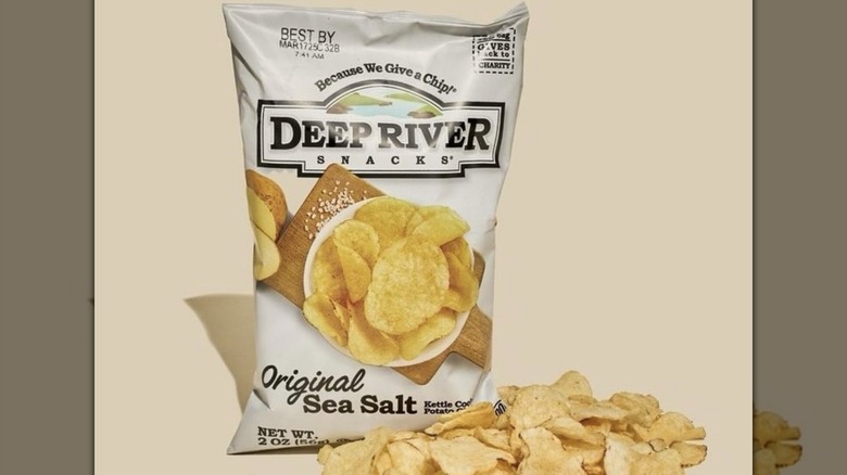 Bag of original Deep River potato chips