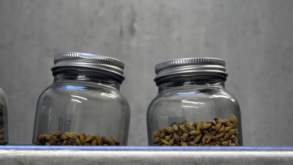 Mason jars barley