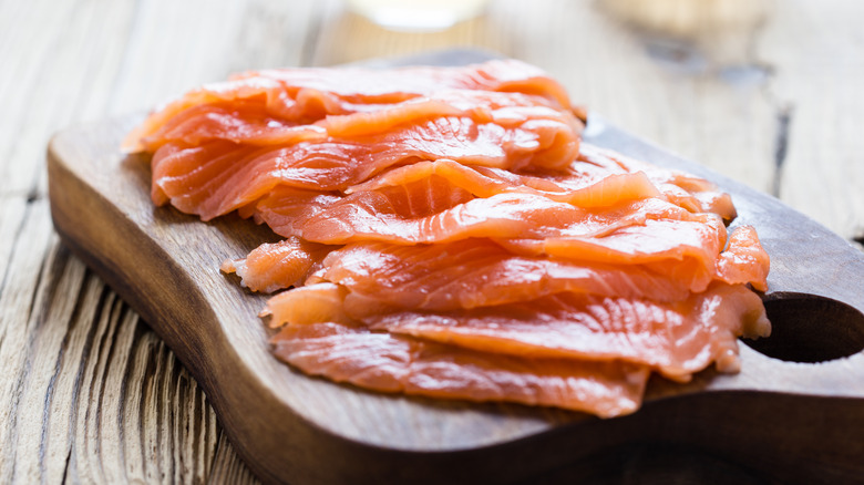 smoked salmon on board