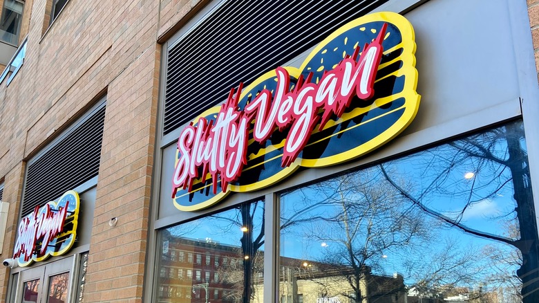 Slutty Vegan sign