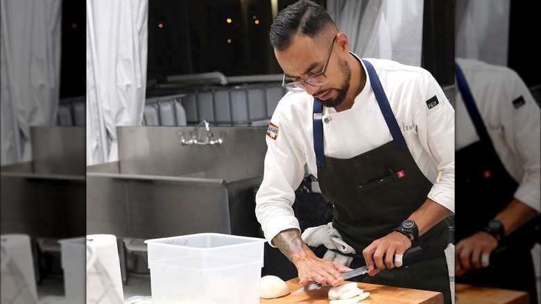 Danny Garcia in the kitchen of Time & Tide