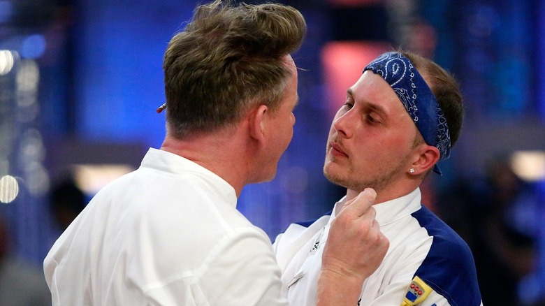 Hell's Kitchen stands close to a contestant