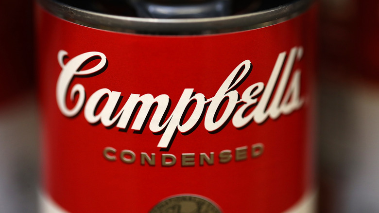 Label on Campbell's soup can
