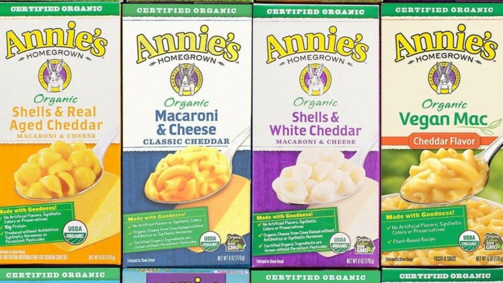 Annie's mac and cheese boxes