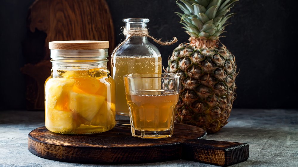 tepache, fermented pineapple drink