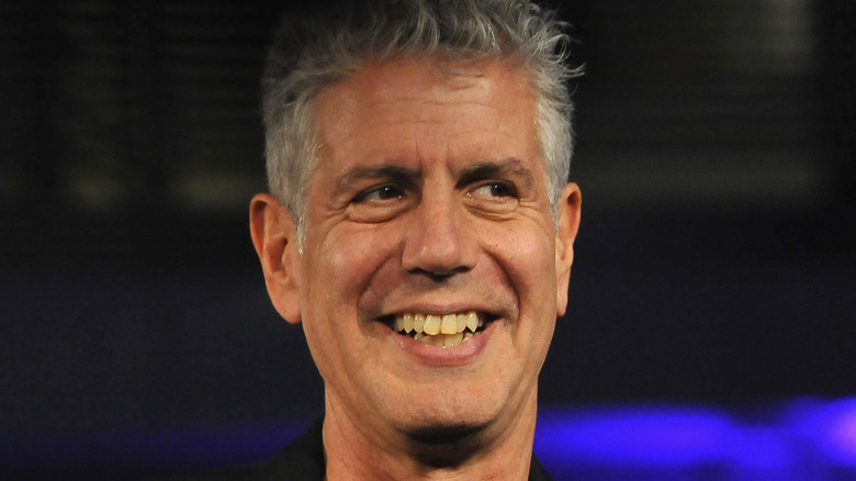 Anthony Bourdain smiling