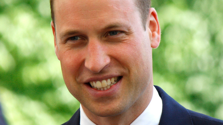 Prince William wearing suit with wide smile