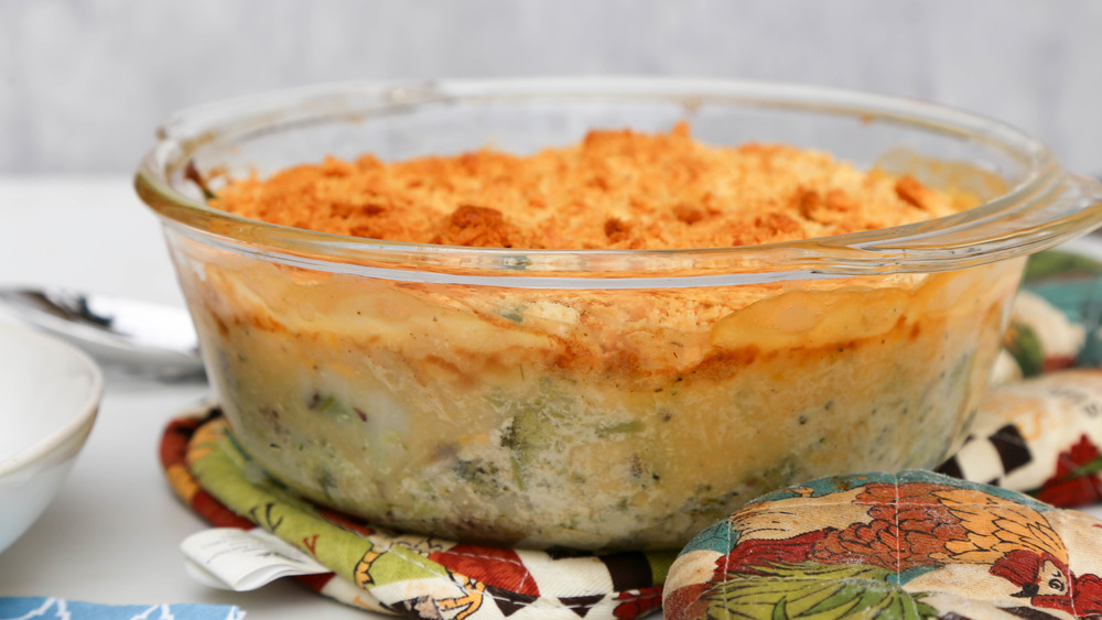 broccoli casserole recipe served