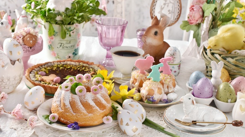 Easter dessert table