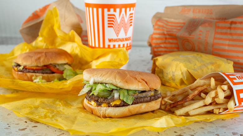 Whataburger burger combo