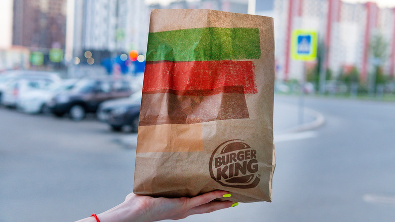 Burger King takeout bag