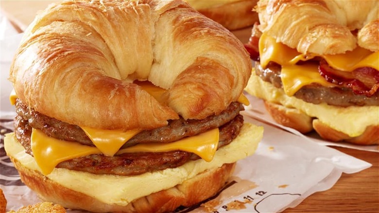 Burger King breakfast sandwiches