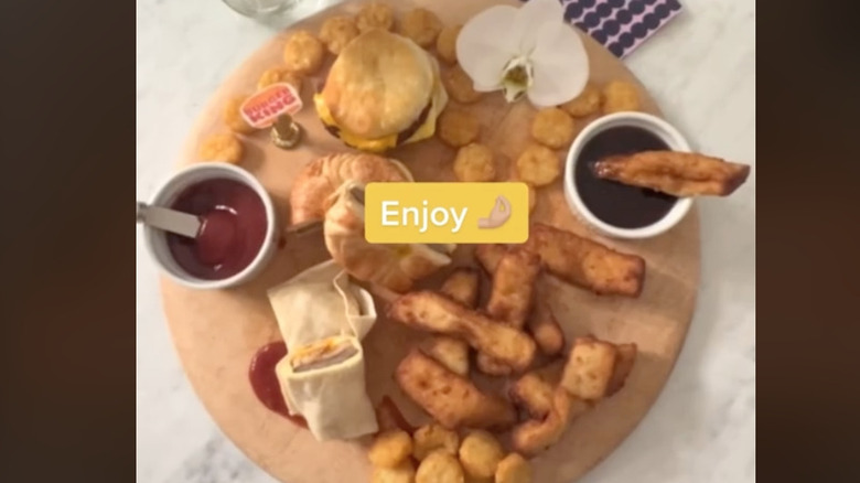 Burger King charcuterie board
